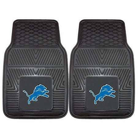 FANMATS Detroit Lions Car Mats Heavy Duty 2 Piece Vinyl 4610408895